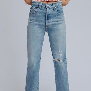 NWT Levi's Ribcage Straight Ankle in Tango Fade